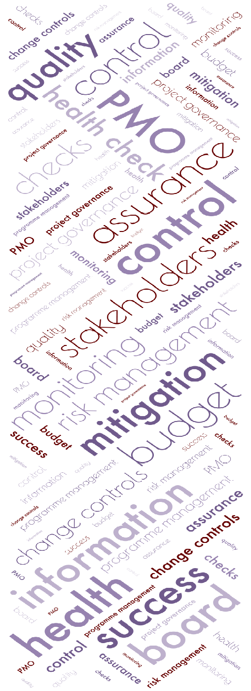 Wordcloud representing our health check service